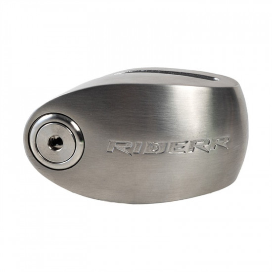 RiderR RD15S Alarm Disc Lock Silver £109.99 Security - SKU 950/RR302 from RaceLeathers Motorcycle Clothing