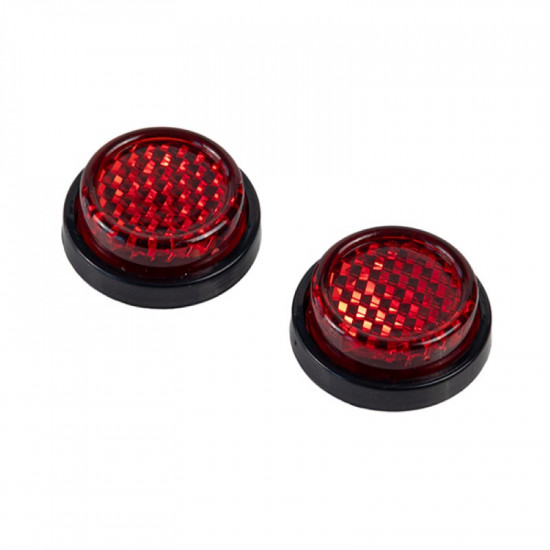 RiderR 2 X 20Mm Self Adhesive Reflectors Red £3.99 Road Bike Accessories - SKU 950/RR513 from RaceLeathers Motorcycle Clothing