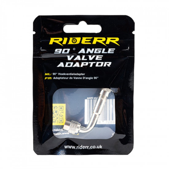 RiderR Angle Tyre Valves Silver £3.99 Road Bike Accessories - SKU 950/RR501 from RaceLeathers Motorcycle Clothing