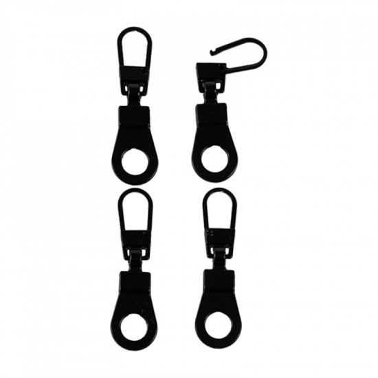 RiderR Replacement Zip Pullers (4 Pack) Black £4.99 Clothing Accessories - SKU 950/RR515 from RaceLeathers Motorcycle Clothing