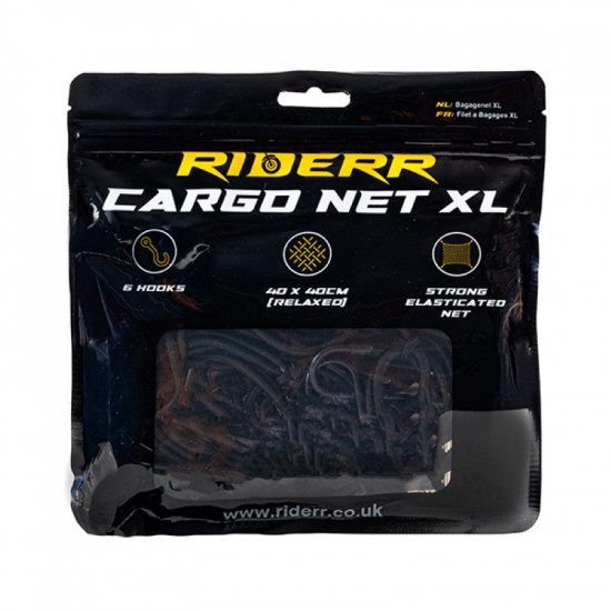 RiderR Cargo Net Black Xl £9.99 Motorcycle Luggage - SKU 950/RR503 from RaceLeathers Motorcycle Clothing