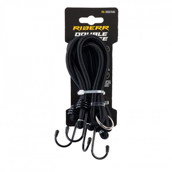 RiderR Double Bungee Black £4.99 Motorcycle Luggage - SKU 950/RR512 from RaceLeathers Motorcycle Clothing