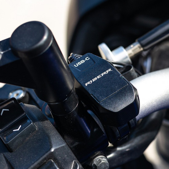 RiderR USB-C Handlebar Charger £19.99 Road Bike Accessories - SKU 950/RR801 from RaceLeathers Motorcycle Clothing