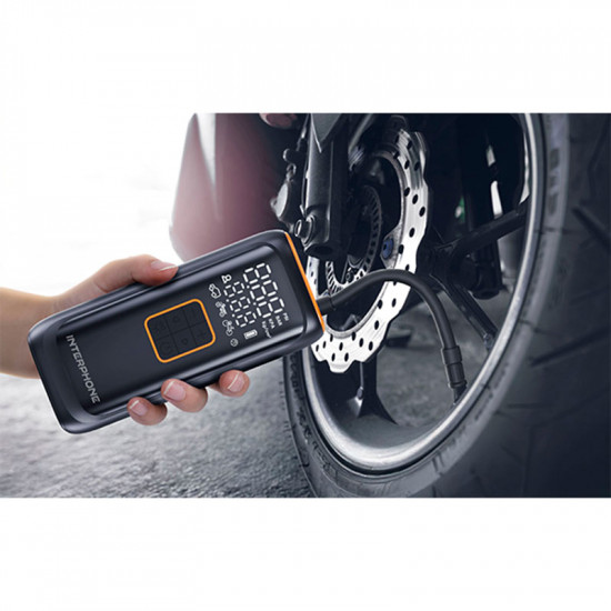 Interphone Smart Air Compressor Tyre Inflator 4000 mah £64.99 Tools - SKU 010/INTAIRPUMP4K from RaceLeathers Motorcycle Clothing