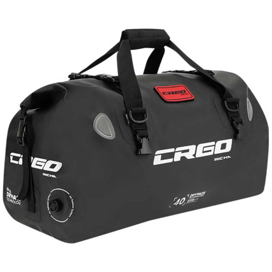 CRGO By Richa Major Black 40L Duffel Roll Top Waterproof Bag £69.99 Motorcycle Luggage - SKU 083/11104021100A from RaceLeathers Motorcycle Clothing