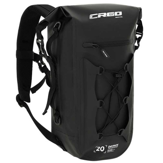 CRGO By Richa Niagara Black 20L Roll Top Travel Backpack £64.99 Motorcycle Luggage - SKU 083/11104022100A from RaceLeathers Motorcycle Clothing