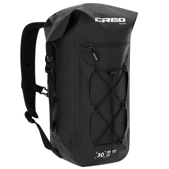 CRGO By Richa Niagara Black 30L Roll Top Waterproof Backpack £69.99 Motorcycle Luggage - SKU 083/11104023100A from RaceLeathers Motorcycle Clothing