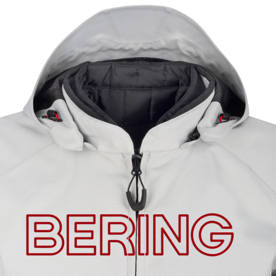 Bering Warwick Light Grey Red Jacket £179.99 Mens Motorcycle Jackets - SKU 1003/BTB2101/02 from RaceLeathers Motorcycle Clothing