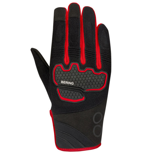 Bering Breeze Black Red Mesh Summer Gloves