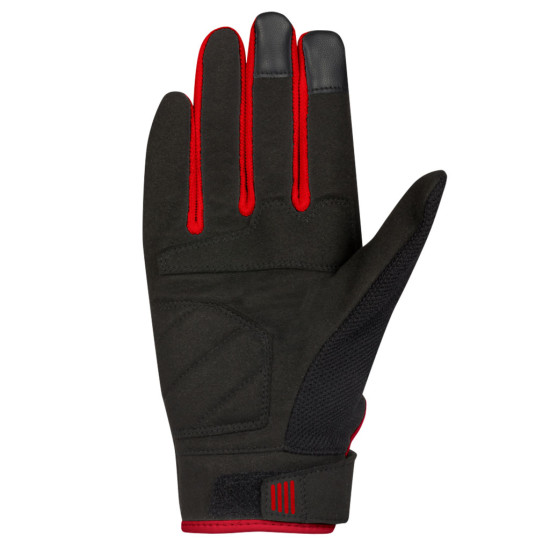 Bering Breeze Black Red Mesh Summer Gloves