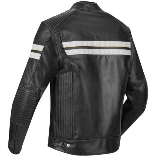Segura Romeo Jacket Black White £389.99 Mens Motorcycle Jackets - SKU 1104/SCB1899/02 from RaceLeathers Motorcycle Clothing