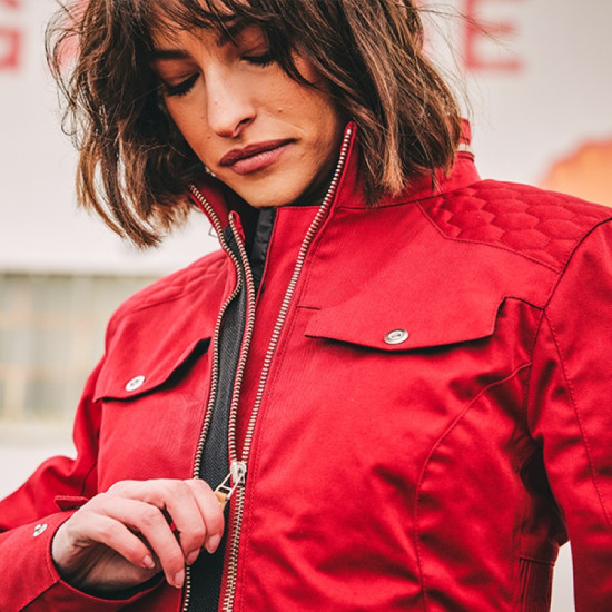 Segura Bahia Lady Jacket Red £279.99 Ladies Motorcycle Jackets - SKU 1104/STB1391/01 from RaceLeathers Motorcycle Clothing