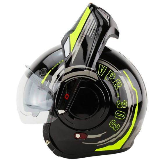 Viper VRP.303 F242 Revo Fluo £169.95 Flip Front Motorcycle Helmets - SKU A256RevoFluoXS from RaceLeathers Motorcycle Clothing