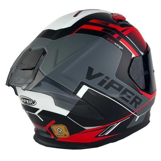 Viper VRP.303 RSV255 Reactor Matt Black Red £119.95 Full Face Helmets - SKU A351BlackRedXS from RaceLeathers Motorcycle Clothing