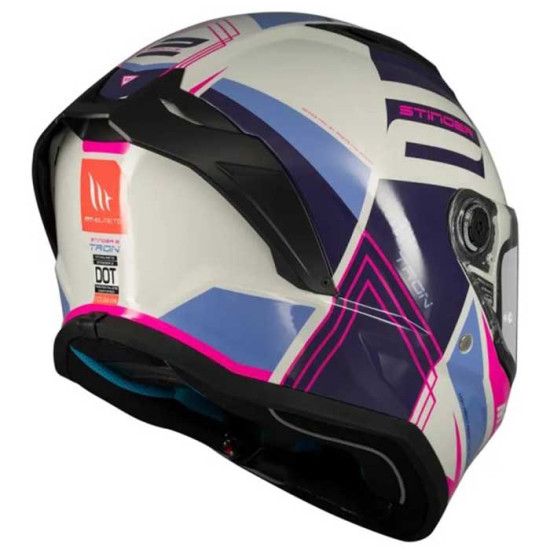 MT Stinger 2 Tron C8 Gloss Pink Purple £79.99 Full Face Helmets - SKU M13343802813 from RaceLeathers Motorcycle Clothing