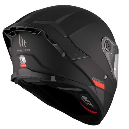 MT Thunder 4 A1 Matt Black £139.99 Full Face Helmets - SKU M13080000133 from RaceLeathers Motorcycle Clothing