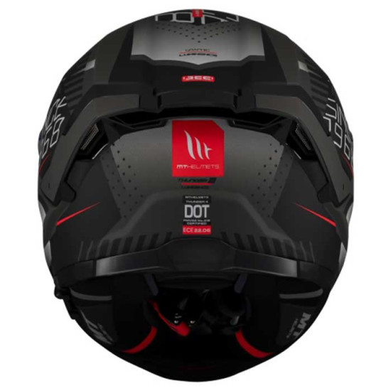 MT Thunder 4 Lumin D1 Matt Black £149.99 Full Face Helmets - SKU M1308C383123 from RaceLeathers Motorcycle Clothing