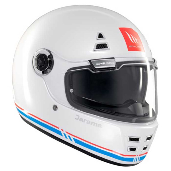 MT Jarama SV A7 Gloss White £139.99 Full Face Helmets - SKU M13200000713 from RaceLeathers Motorcycle Clothing