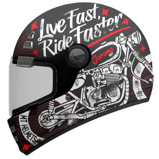 MT Jarama SV Art B5 Matt Black Red