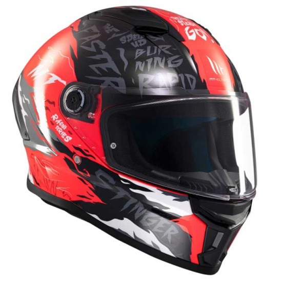 MT Stinger 2 Ardent C5 Gloss Red £79.99 Full Face Helmets - SKU M1334B702513 from RaceLeathers Motorcycle Clothing