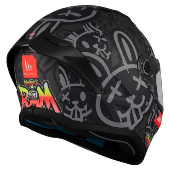 MT Stinger 2 Ram F1 Matt Black £79.99 Full Face Helmets - SKU M1334C445123 from RaceLeathers Motorcycle Clothing