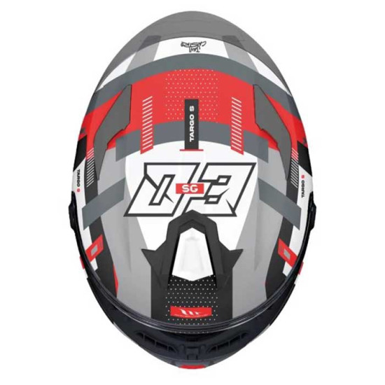 MT Targo S Sergio Garcia B5 Gloss Red White £89.99 Full Face Helmets - SKU M1343C03B1513 from RaceLeathers Motorcycle Clothing