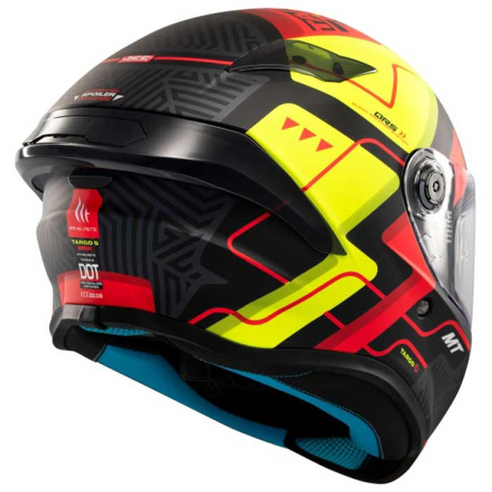 MT Targo S Brik C3 Matt Fluo £89.99 Full Face Helmets - SKU M1343C192323 from RaceLeathers Motorcycle Clothing