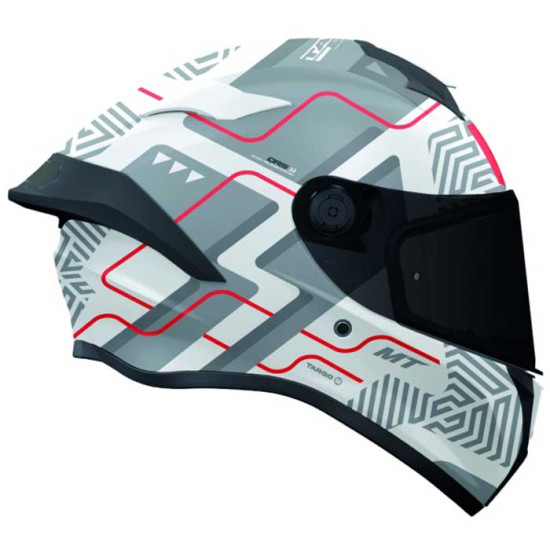 MT Targo S Brik D2 Gloss White £89.99 Full Face Helmets - SKU M1343C193213 from RaceLeathers Motorcycle Clothing