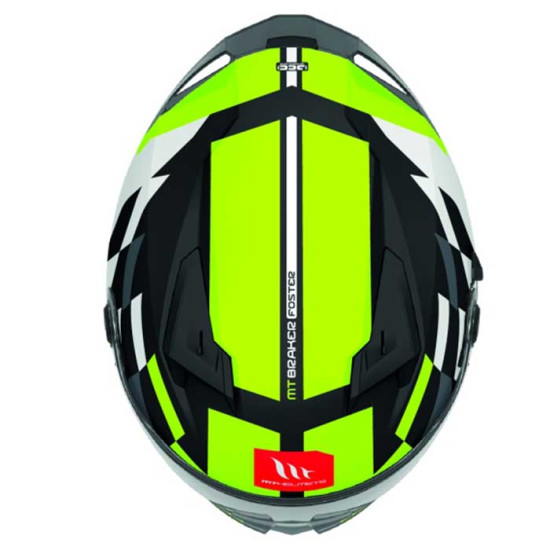 MT Braker Foster B3 Matt Fluo £119.99 Full Face Helmets - SKU M1346C34B323 from RaceLeathers Motorcycle Clothing