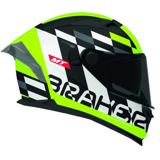 MT Braker Foster B3 Matt Fluo £119.99 Full Face Helmets - SKU M1346C34B323 from RaceLeathers Motorcycle Clothing