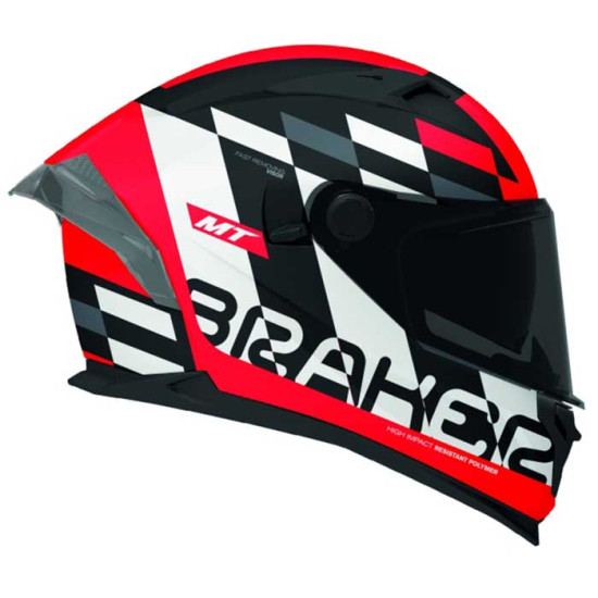 MT Braker Foster B5 Matt Red £119.99 Full Face Helmets - SKU M1346C34B523 from RaceLeathers Motorcycle Clothing