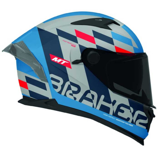 MT Braker Foster C7 Matt Blue £119.99 Full Face Helmets - SKU M1346C34C723 from RaceLeathers Motorcycle Clothing