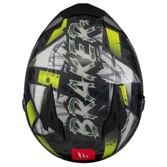 MT Braker Fury C6 Gloss Fluo £119.99 Full Face Helmets - SKU M1346C392613 from RaceLeathers Motorcycle Clothing