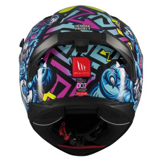 MT Braker Crazy Teddy B7 Gloss Multi £119.99 Full Face Helmets - SKU M1346C471713 from RaceLeathers Motorcycle Clothing