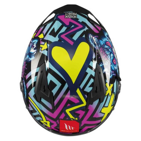 MT Braker Crazy Teddy B7 Gloss Multi £119.99 Full Face Helmets - SKU M1346C471713 from RaceLeathers Motorcycle Clothing