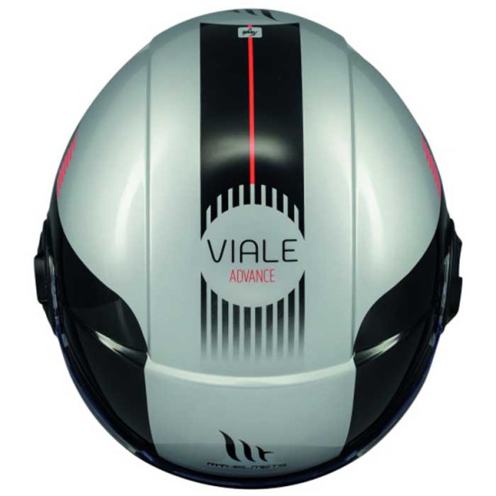 MT Viale Advance C41 Gloss Grey £79.99 Open Face Helmets - SKU M132553024113 from RaceLeathers Motorcycle Clothing