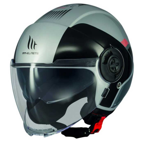 MT Viale Advance C41 Gloss Grey £79.99 Open Face Helmets - SKU M132553024113 from RaceLeathers Motorcycle Clothing