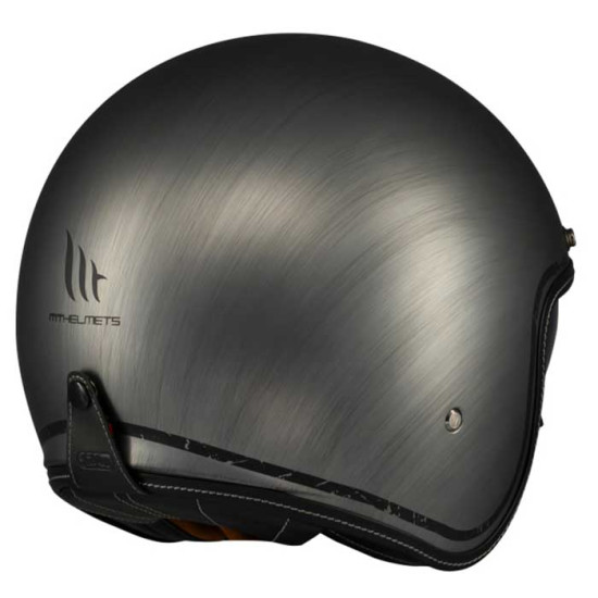 MT Le Mans 2 SV S Scratched Chrome A2 Matt £89.99 Open Face Helmets - SKU M1339C360233 from RaceLeathers Motorcycle Clothing