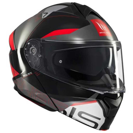 MT Genesis Atempo B5 Gloss Red £119.99 Flip Front Motorcycle Helmets - SKU M1347C24B513 from RaceLeathers Motorcycle Clothing