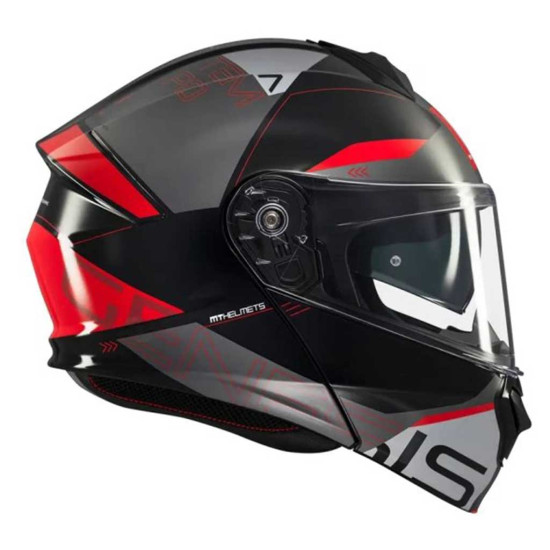 MT Genesis Atempo B5 Gloss Red £119.99 Flip Front Motorcycle Helmets - SKU M1347C24B513 from RaceLeathers Motorcycle Clothing
