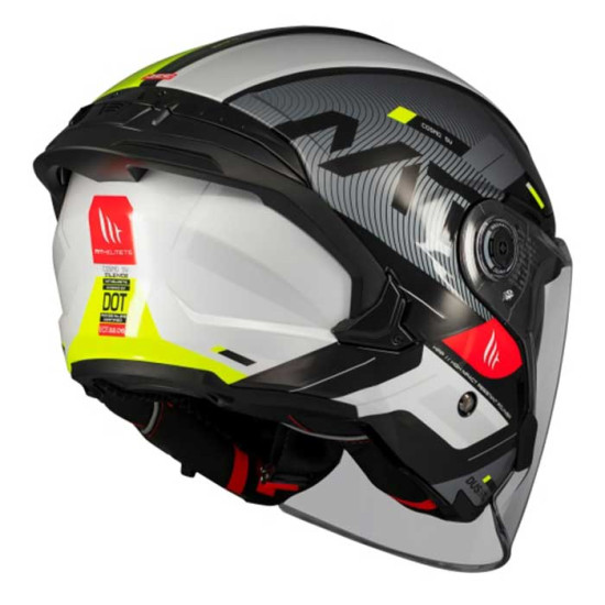 MT Cosmo Silence B3 Gloss Fluo £99.99 Open Face Helmets - SKU M1361C421313 from RaceLeathers Motorcycle Clothing