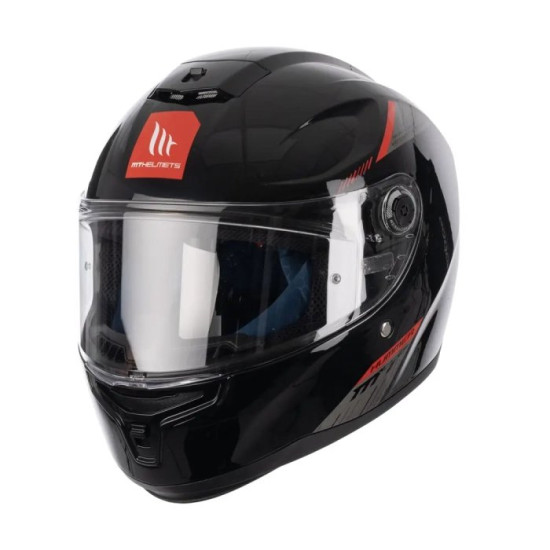 MT Hummer S Solid A1 Gloss Black with DD Ring £59.99 Full Face Helmets - SKU M13400000113 from RaceLeathers Motorcycle Clothing