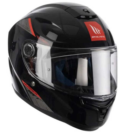 MT Hummer S Solid A1 Gloss Black with DD Ring £59.99 Full Face Helmets - SKU M13400000113 from RaceLeathers Motorcycle Clothing