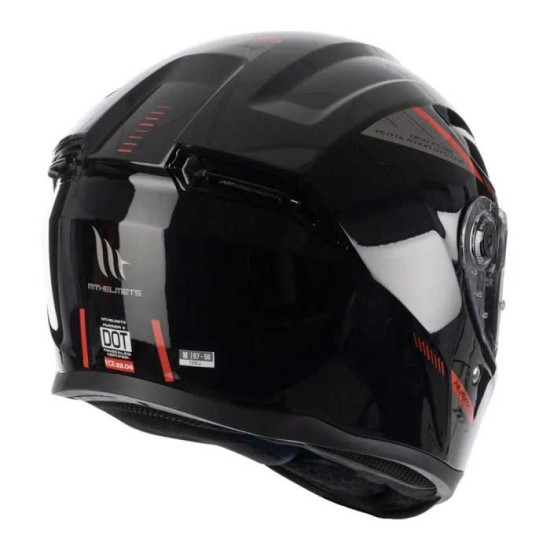 MT Hummer S Solid A1 Gloss Black with DD Ring £59.99 Full Face Helmets - SKU M13400000113 from RaceLeathers Motorcycle Clothing