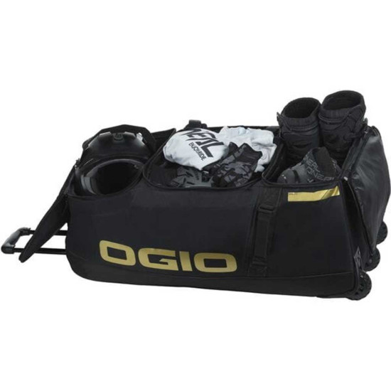Ogio Dozer Black Gold Wheeled Kit Bag £229.99 Motorcycle Luggage - SKU UOB7510 from RaceLeathers Motorcycle Clothing