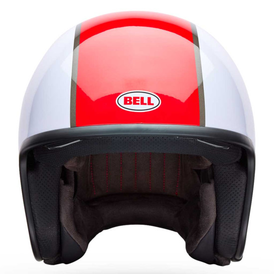 Bell TX-501 Rally Red White £264.99 Open Face Helmets - SKU 37114-054XS from RaceLeathers Motorcycle Clothing
