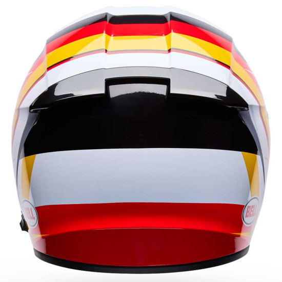 Bell Lithium Nova White Red £199.99 Full Face Helmets - SKU 37711-077XS from RaceLeathers Motorcycle Clothing