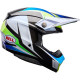 Bell Moto-10 Spherical Grid White Blue