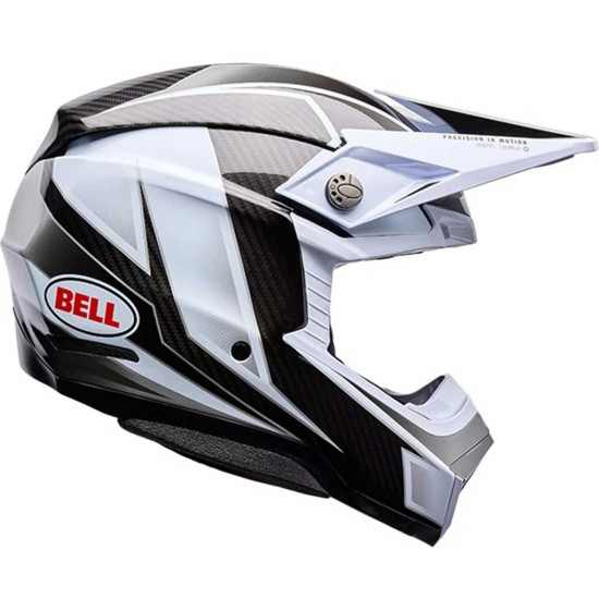 Bell Moto-10 Spherical Grid White Black Grey