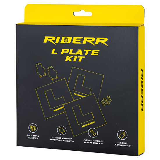 RiderR L Plate Kit £9.99 Road Bike Accessories - SKU 950/RR1006 from RaceLeathers Motorcycle Clothing